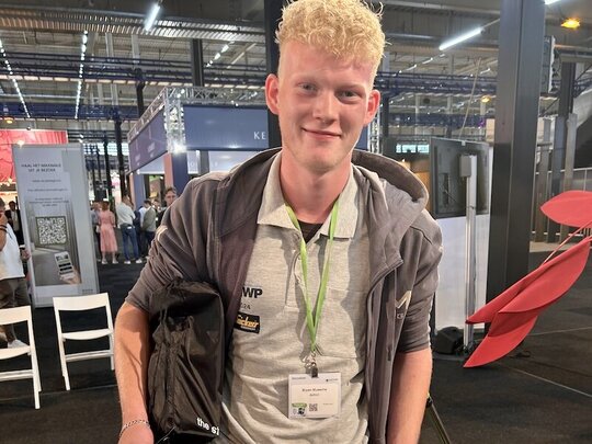 Bryan Mussche van het Deltion College Zwolle is Nederlands Kampioen Woning- en Projectstoffering (NKWP)