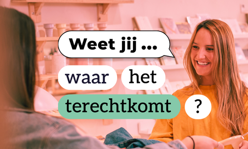 Weet jij waar het terechtkomt?