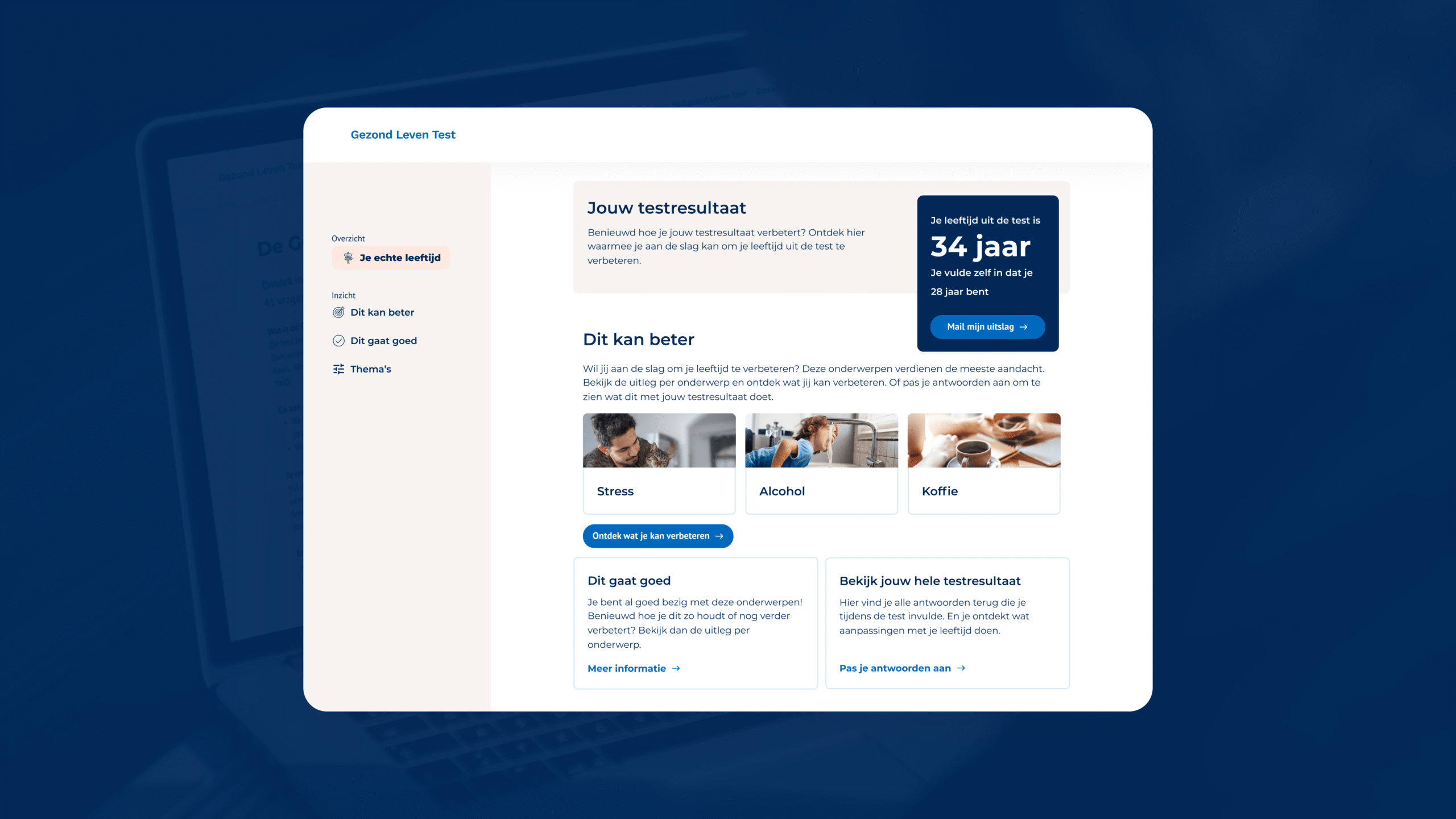 Resultaat Gezond Leven Test Zilveren Kruis